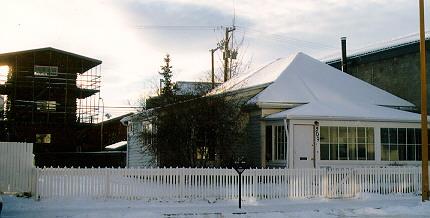 Wood frame single storey structure built in the 1920s