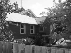 The McKinnon house was originally a log cabin when it was first built in 1901 by Angus D. McKinnon. A tent shack was added to the back, which was later framed in. 